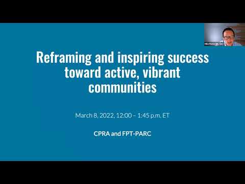 Reframing and inspiring success toward active, vibrant communities